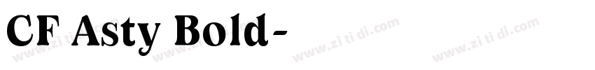 CF Asty Bold字体转换